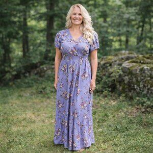 Bellevue Cottage Dress Periwinkle